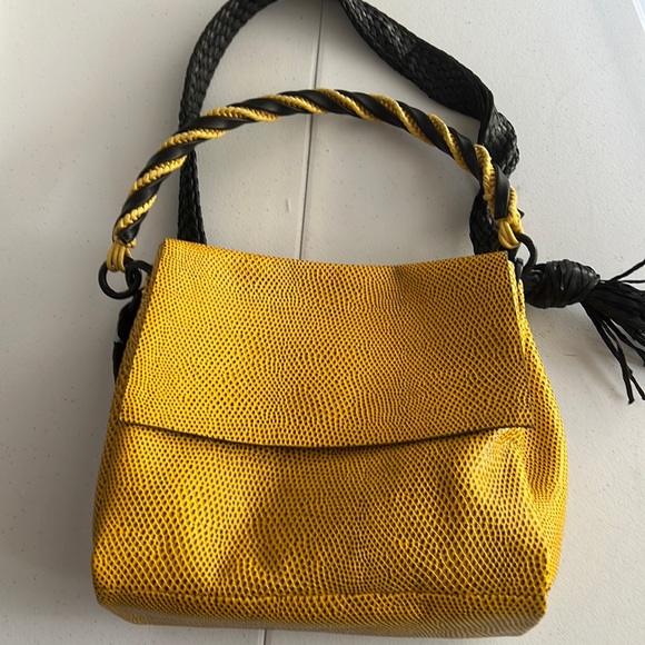 Daniella Lehavi handbag yellow & black - Picture 1 of 12